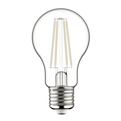 LED izzó, filament, E27, gömb, A60, 7W, 806lm, 2700K, AVIDE