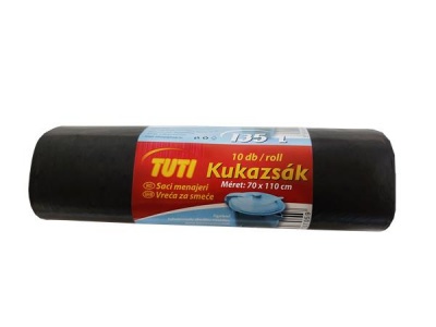 Szemeteszsák, 135 l, 10 db, TUTI