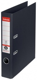 Iratrendező, 50 mm, A4, környezetbarát, élvédő sínnel, ESSELTE "No.1", fekete