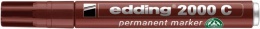 Alkoholos marker, 1,5-3 mm, kúpos, EDDING "2000", barna