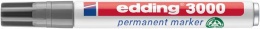 Alkoholos marker, 1,5-3 mm, kúpos, EDDING "3000", szürke