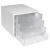 Irattároló, műanyag, 4 fiókos, EXACOMPTA "Ecobox Office", szürke-áttetsző