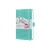 Naptár, A6, heti, 2026, kemény borító, SIGEL "Jolie", aqua zöld